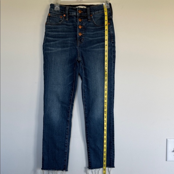 Madewell High Rise Dark Blue Jeans - Picture 1 of 6